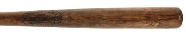 1923 Blank Barrel H&B Louisville Slugger Professional Model Game Used Bat (MEARS LOA) Sidewritten "8-7-23"