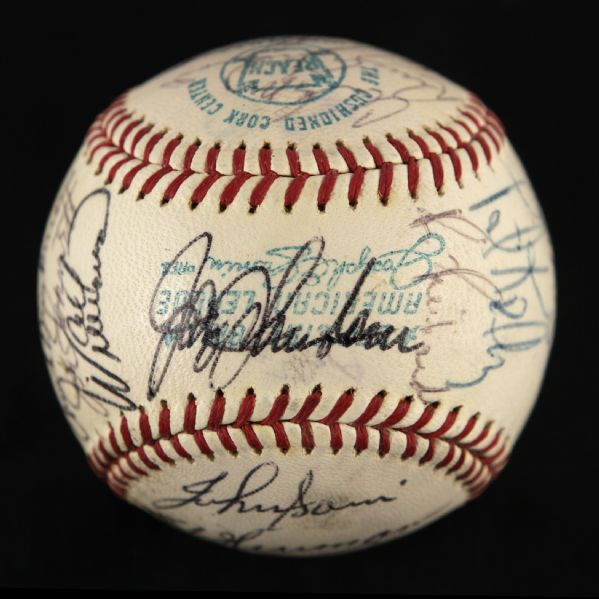 1972 Chicago White Sox Team Signed OAL Cronin Baseball w/ 28 Signatures Including Goose Gossage, Wilbur Wood, Carlos May & More (JSA)