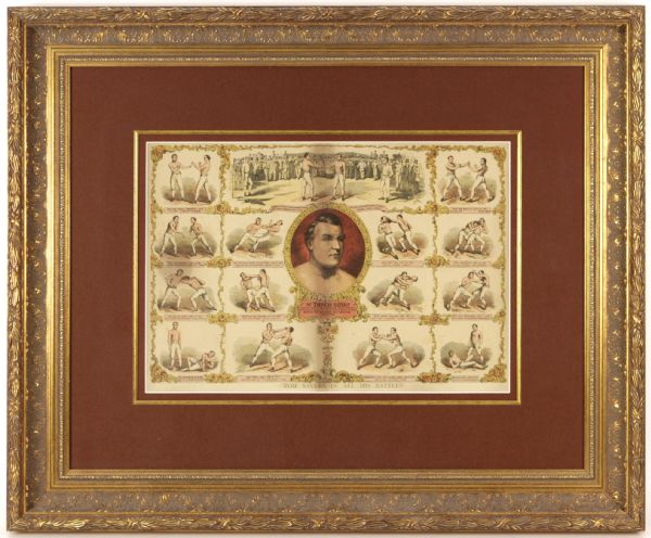 1860 circa Mr. Thomas Sayers 30" x 36" Framed Print
