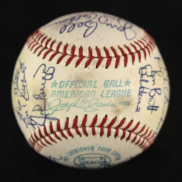 1972 Milwaukee Brewers Team Signed OAL Cronin Baseball w/ 24 Signatures Including Del Crandall, Harvey Kuenn, George Scott & More (JSA)