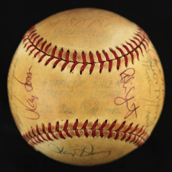 1979 Milwaukee Brewers Team Signed OAL MacPhail Baseball w/ 25 Signatures Including Paul Molitor, Robin Yount, Harvey Kuenn & More (JSA)