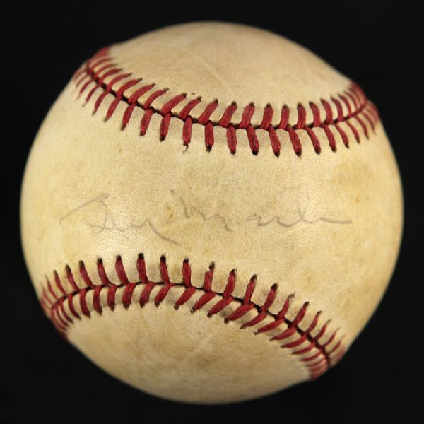 1984-89 Billy Martin New York Yankees Single Signed OAL Brown Baseball (JSA)