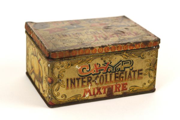 1890s circa C.H.Y.P. Inter-Collegiate Mixture Sports-Themed Tobacco Tin
