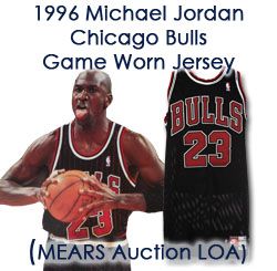 1997-98 Michael Jordan Chicago Bulls Game Worn Alternate Jersey (MEARS Auction LOA)