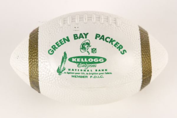 1970s Green Bay Packers Kellogg Citizens National Bank Mini Football