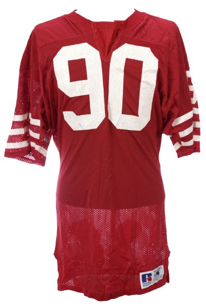 1991-94 Darin Jordan San Francisco 49ers Game Worn Home Jersey (MEARS LOA)