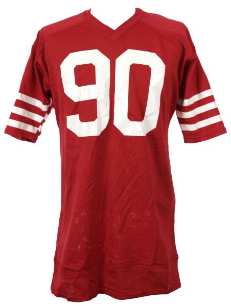 1991-94 Darin Jordan San Francisco 49ers Game Worn Home Jersey (MEARS LOA)