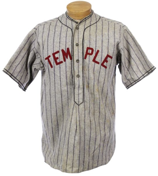 1927-28 Temple Owls Game Worn Baseball Uniform (MEARS LOA)
