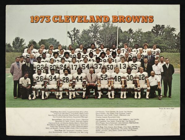 1973-77 Cleveland Browns Ohio State Buckeyes Team Photo Collection - Lot of 6