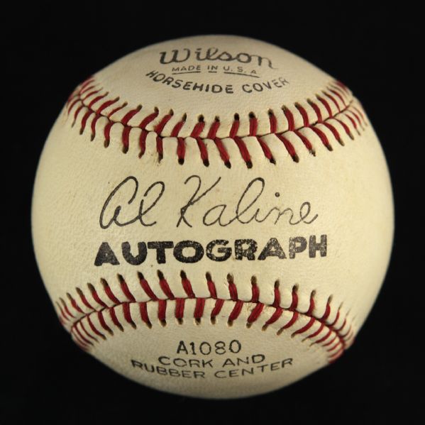 1950s-60s Al Kaline Detroit Tigers Autograph Model Wilson A1080 Baseball in Original Box