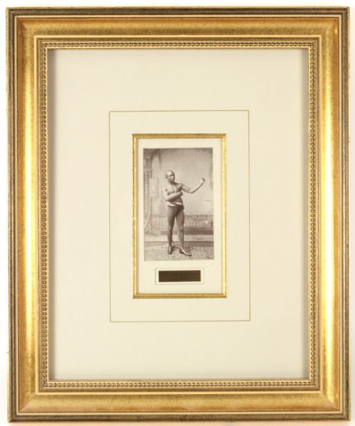 1895 John Henry Johnson 15" x 19" Framed Cabinet Photo