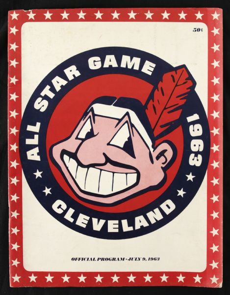 1963 Cleveland Stadium All Star Game Program and Ticket Stubs - Lot of 4