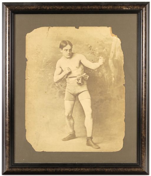 1880 Circa Boxer 24" x 28" Framed Print