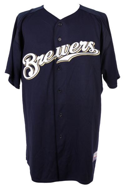 2006 Brian Dallimore Milwaukee Brewers Spring Training Jersey (MEARS LOA)