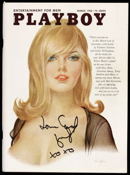 1965 Carol Lynley Signed Playboy Magazine (JSA)