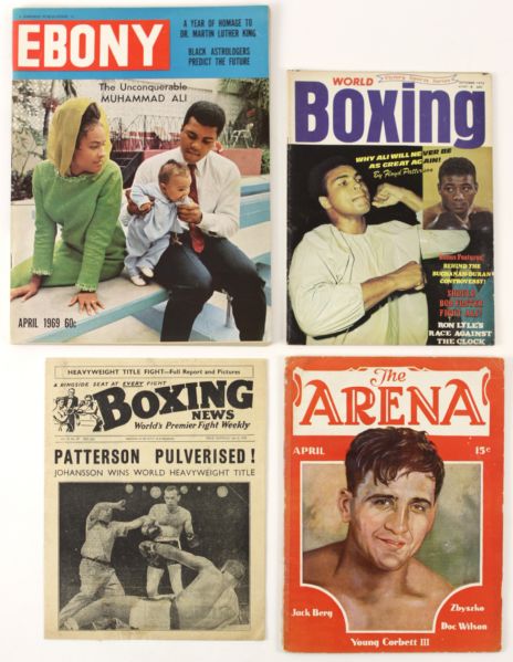 1920s-1990s Assorted Magazine Collection 701 Count World Boxing Sport Arena Ali Dempsey Tyson