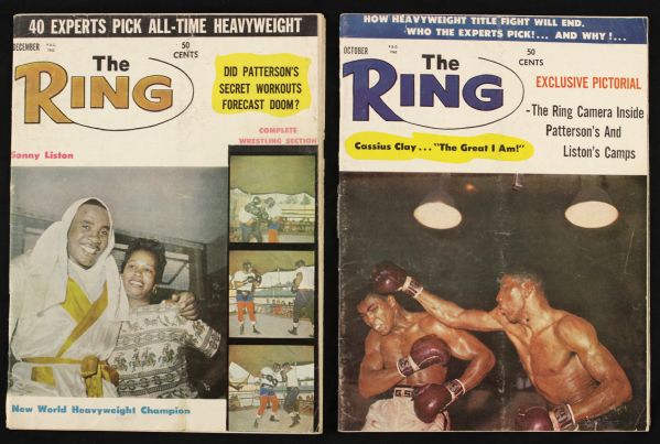 1962 Ring Magazine Complete Set of 12 Issues Plus 78 Duplicates Ali Liston Patterson Dempsey