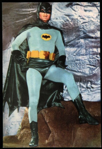 1967 Near Mint Unused Batman Adam West 4" x 5.5" Postcard