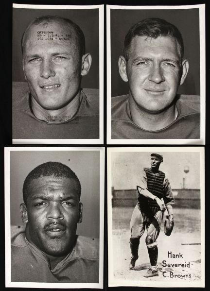 1920s-60s Baltimore Colts 5" x 7" Photo Collection - Lot of 4 w/ Lenny Moore, Ordell Braase & More