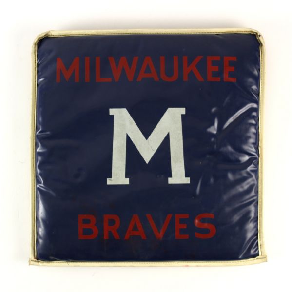 1953-65 Milwaukee Braves Stadium Seat Cushion 