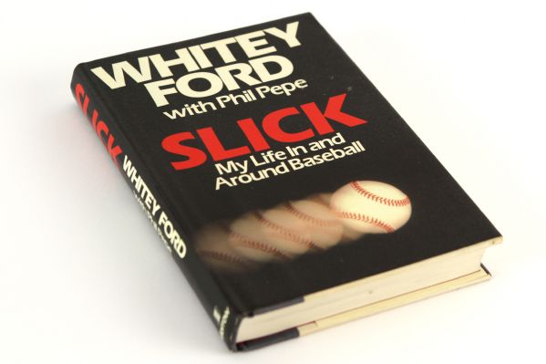 1987 Whitey Ford New York Yankees Signed Slick Hardcover Autobiography (JSA)