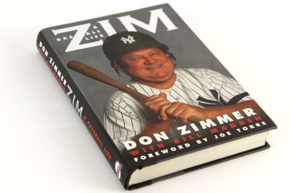2001 Don Zimmer New York Yankees Signed Zim A Baseball Life Hardcover Autobiography (JSA)