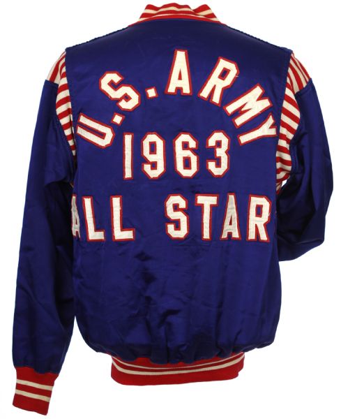 1963 US Army Basketball All Stars Game Worn Warm Up Jacket (MEARS LOA)