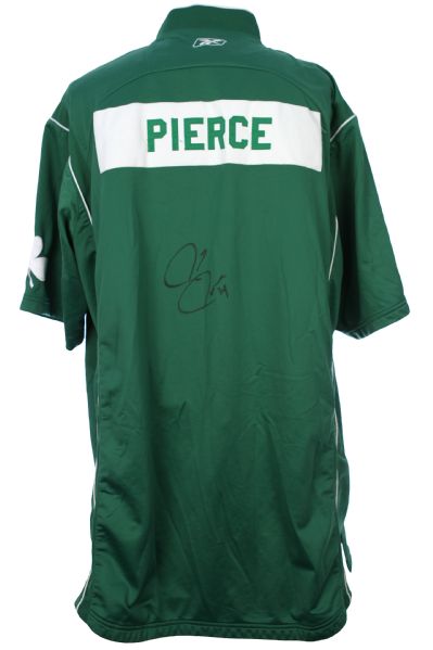 2001-06 Paul Pierce Signed Boston Celtics Game Worn Warmup Jacket Pants (MEARS LOA/JSA)