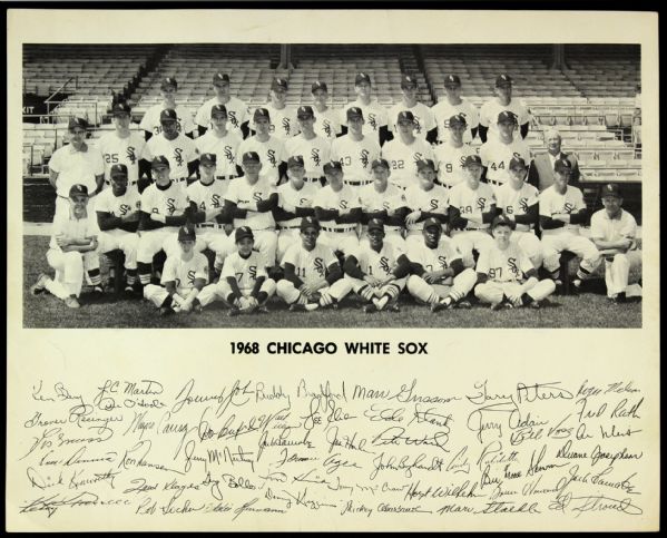 1968 Chicago White Sox Facsimile Signed 8" x 10" Team Photo