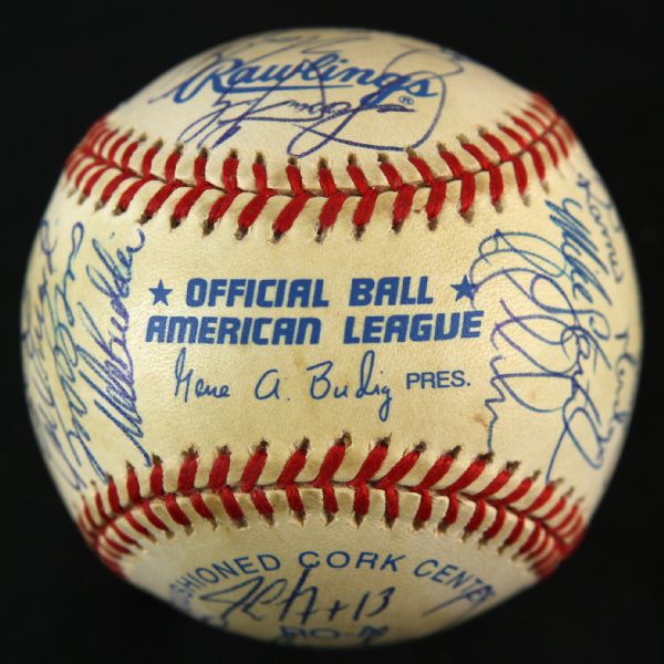 1999 New York Yankees World Series Champions Team Signed OAL Budig Baseball w/ 33 Signatures Including Derek Jeter, Mariano Rivera, Joe Torre & More (JSA Full Letter)
