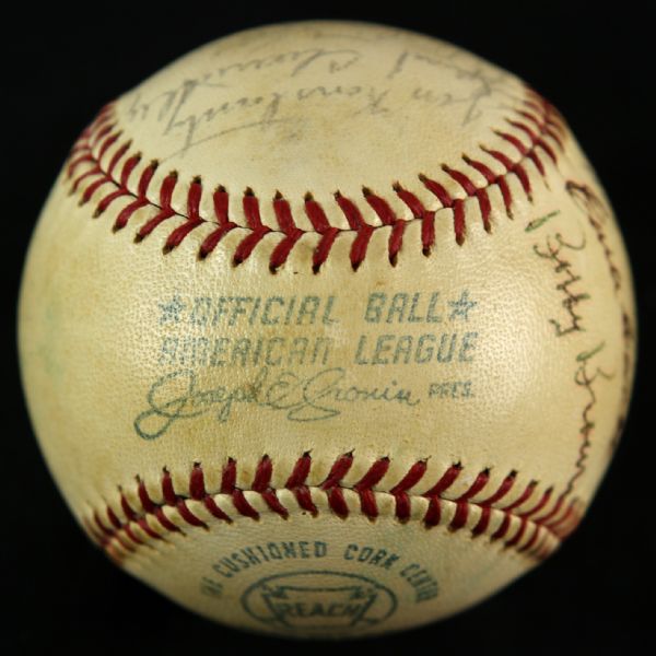 1971-73 New York Yankees Hall of Famers & Stars Multi Signed OAL Cronin Baseball w/ 19 Signatures Including Lefty Gomez, Bill Dickey & More (JSA Full Letter)