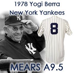1978 Yogi Berra New York Yankees Game Worn Coaches Home Jersey (MEARS 9.5) World Series Season!