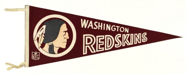 1970s circa Washington Redskins Full Size 29" Pennant