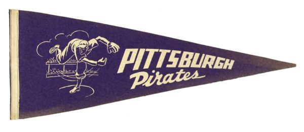 1950s circa Pittsburgh Pirates Full Size 29" Pennant 