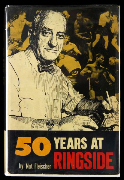 1959 Nat Fleischer Signed 50 Years at Ringside Hardcover Autobiography (JSA)