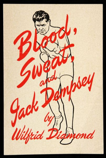 1953 Blood Sweat & Jack Dempsey By Wilfrid Diamond Order Form