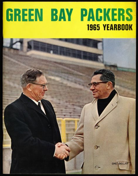 1965 Green Bay Packers Team Yearbook w/ Curly Lambeau/Vince Lombardi Cover