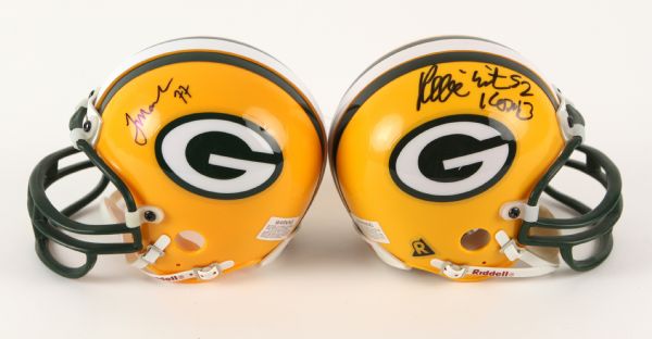 1990s Reggie White Tony Mandarich Green Bay Packers Signed Mini Helmet - Lot of 2 (JSA)