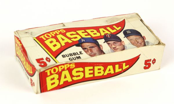 1961 Topps Baseball Trading Card Empty Retail Box