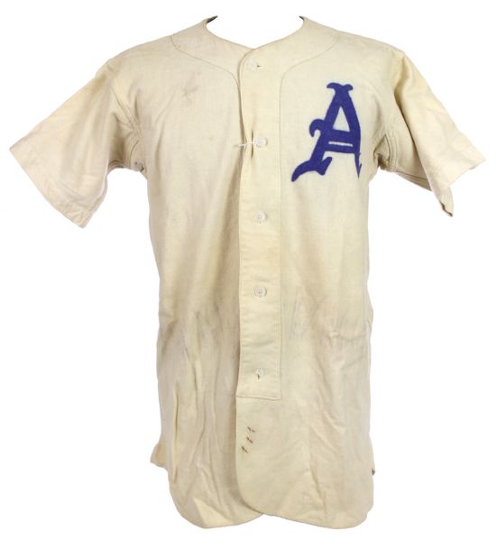 1950s Flannel Game Worn Baseball Uniform (MEARS LOA)