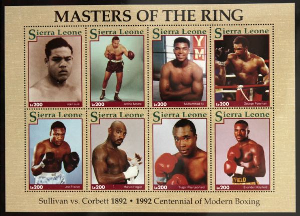1930s-90s Boxing Stamp Collection - Lot of 150+