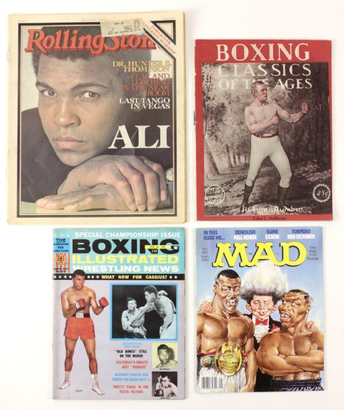 1909-1990s 795 Count Boxing Magazine Lot Boxing Illustrated Sport GQ Rolling Stone Louis Tyson Ali