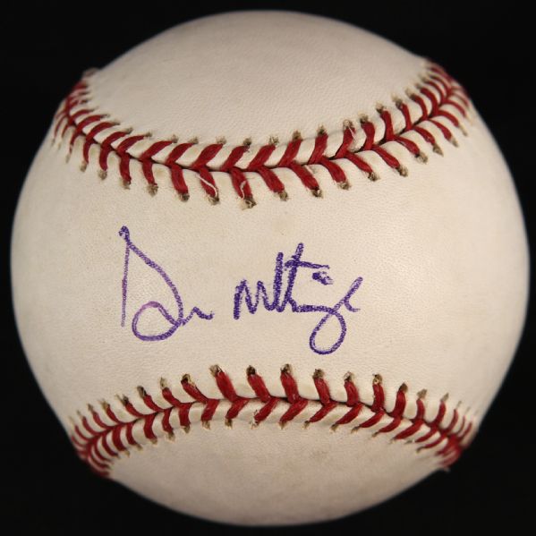 2000-2013 Don Mattingly New York Yankees Single Signed OML Selig Baseball (JSA)