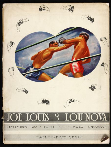 1941 Joe Louis vs. Lou Nova Official Program 