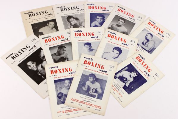 1957 Weekly Boxing World Periodical Collection - Lot of 21