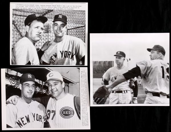 1961-63 New York Yankees Original Photography Collection - Lot of 8 w/ Tom Tresh, Ralph Houk, Johnny Sain & More