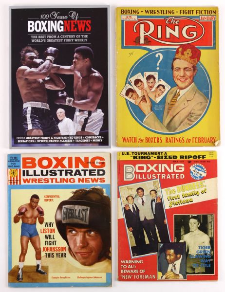 1930s-2009 Lot of 6,200 Boxing Magazines Ring Sports Illustrated Post Boxing Digest
