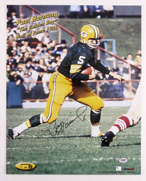 2000s Paul Hornung Green Bay Packers Signed 16" x 20" Oversized "The Golden Boy" Photo (PSA/DNA) 12/25