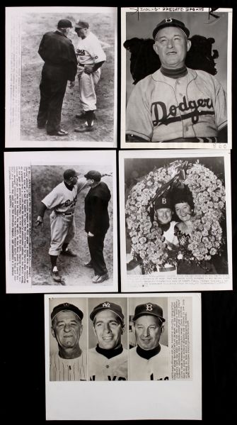 1948-54 Chuck Dressen Brooklyn Dodgers Original Photography Collection - Lot of 32