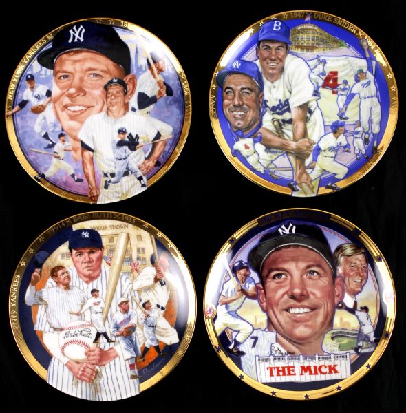 1990s Hamilton Collection & Delphi Originals Commemorative Baseball Plate Collection - Lot of 11